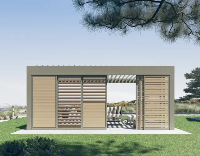 Ein Lamellendach Lamaxa von Warema