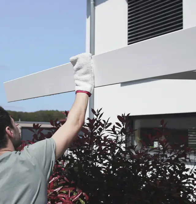 Markise reinigen Terrasse