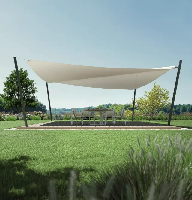 Sun sails for gardens