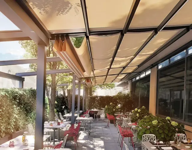 Pergola awning from WAREMA