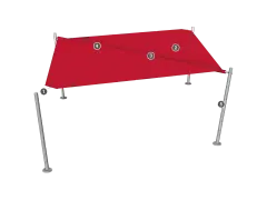 Illustration Bauteile Sonnensegel Sonea S70