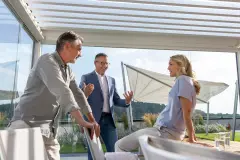 Conseil et achat d'un auvent de terrasse WAREMA
