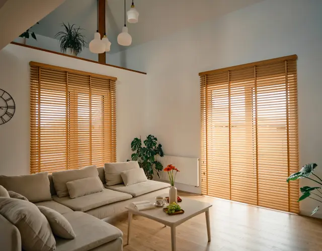 Bild einer Holz-Jalousie