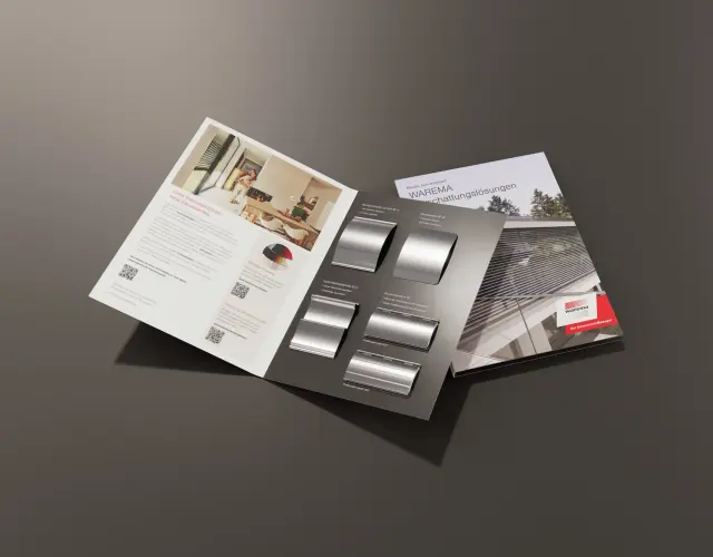 Mustermappe für Außenjalousien und Rollläden