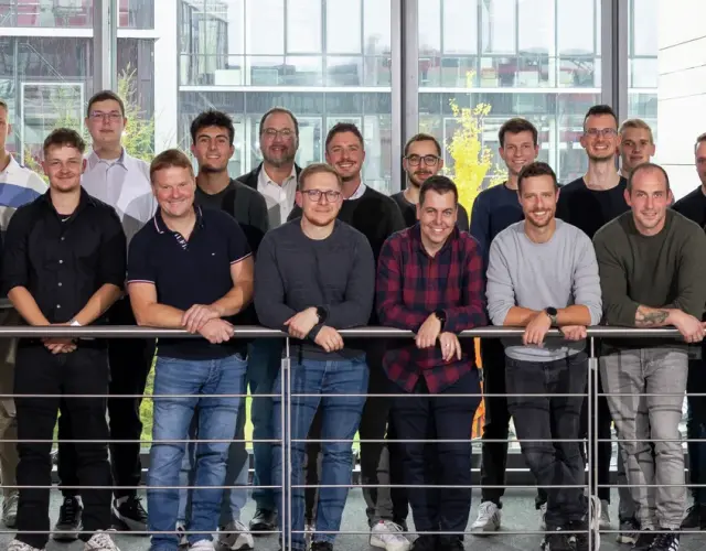 Warema Mitarbeitende bei der Freisprechungsfreier