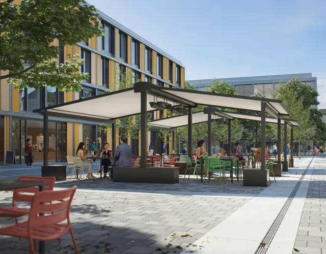 Bild einer freistehenden Markise